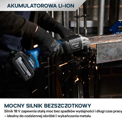 Evolution S125AGR-Li Szlifierka kątowa akumulatorowa 125 mm (5