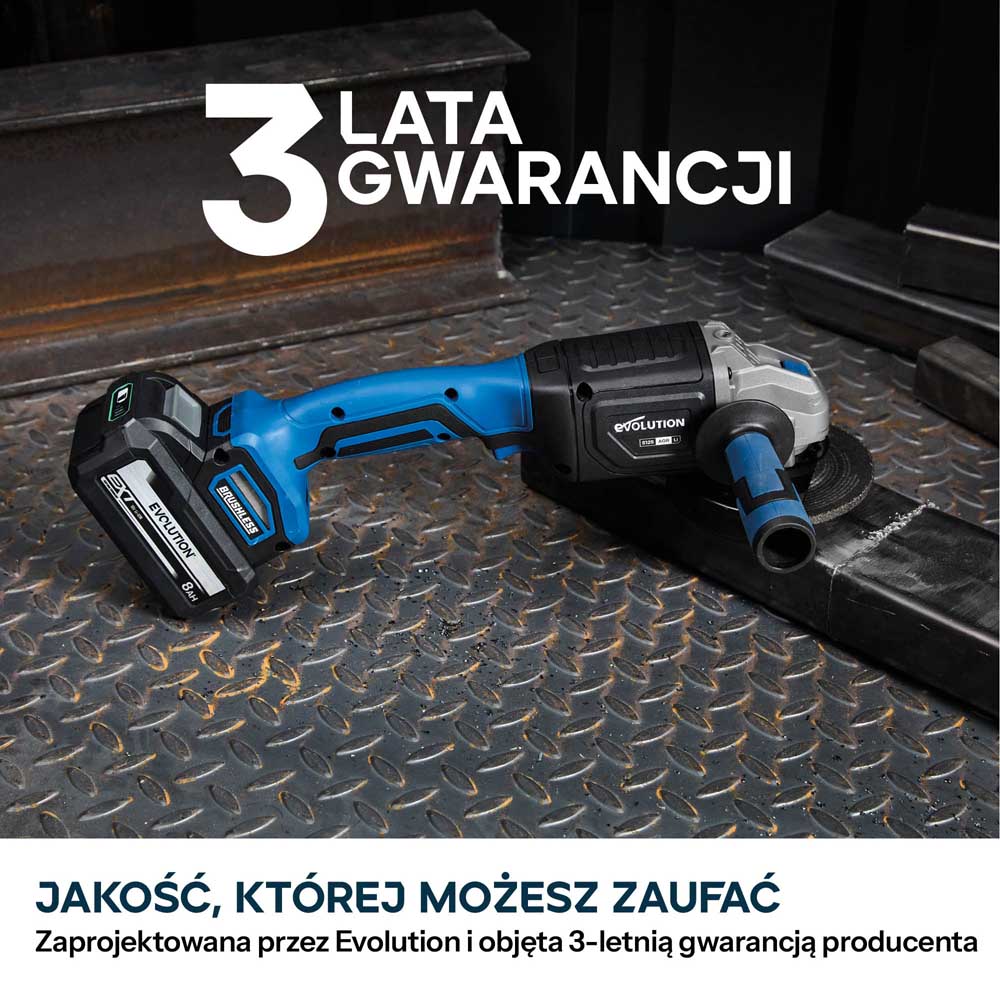 Evolution S125AGR-Li Szlifierka kątowa akumulatorowa 125 mm (5