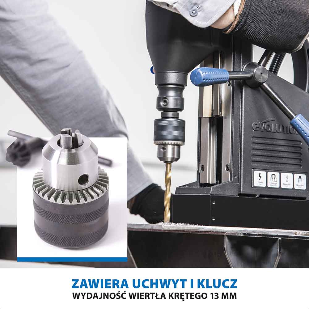 Wiertarka ze stopą magnetyczną Evolution S28 MAG Heavy Duty