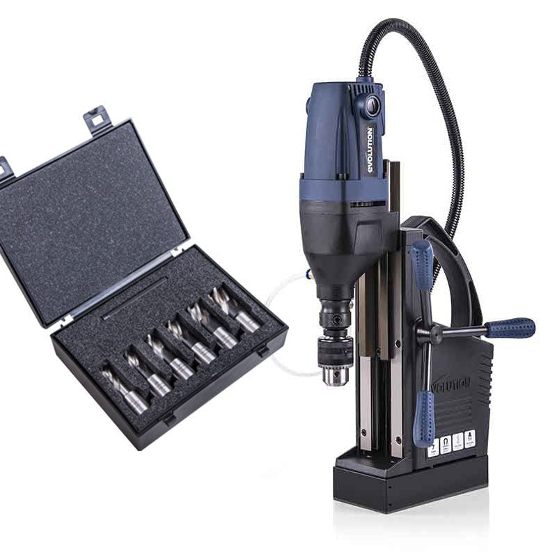 Pakiet wiertarka magnetyczna 28mm Evolution S28MAG + 25mm zestaw (12, 14, 16, 18, 20, 22mm)