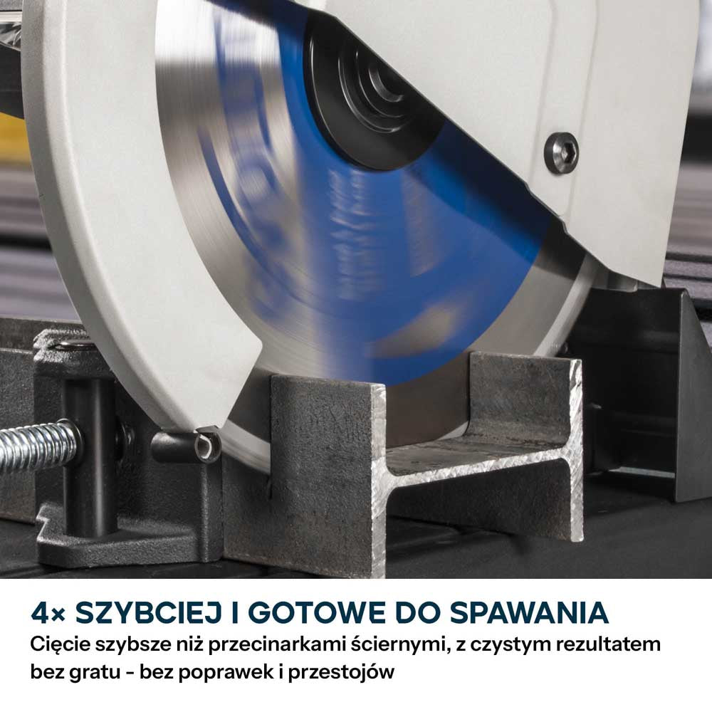 Przecinarka do metalu Evolution S355CPSL 355 mm z tarczą TCT do stali miękkiej