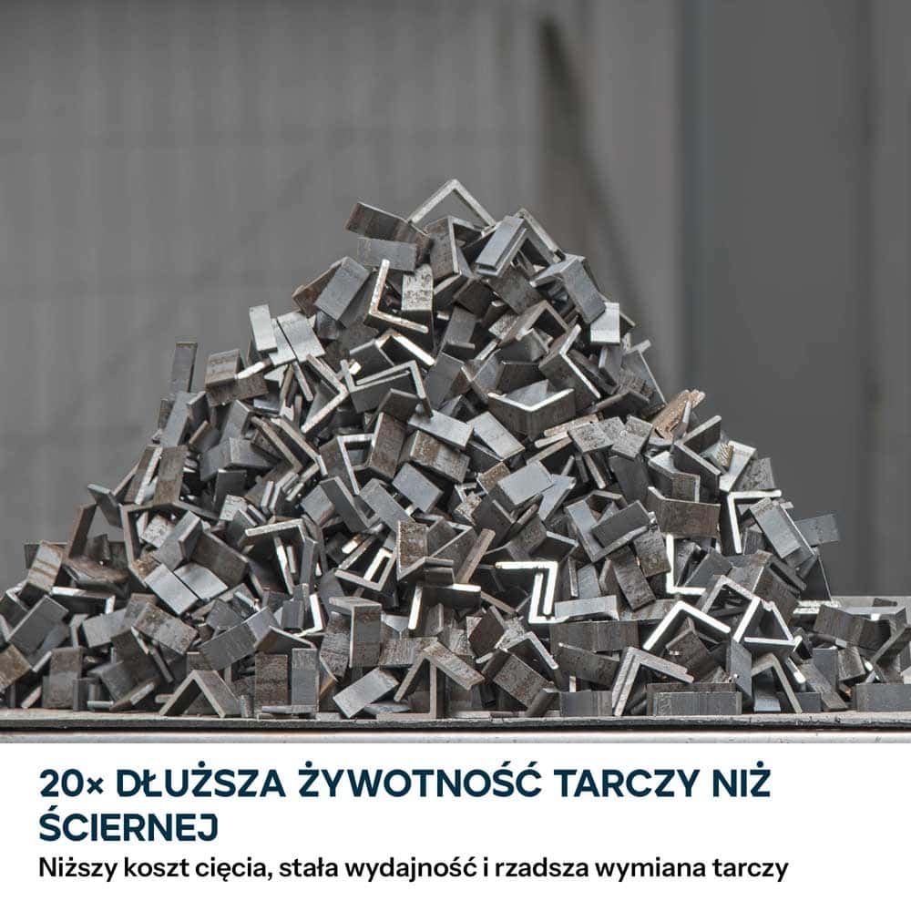 Przecinarka do metalu Evolution S355CPSL 355 mm z tarczą TCT do stali miękkiej