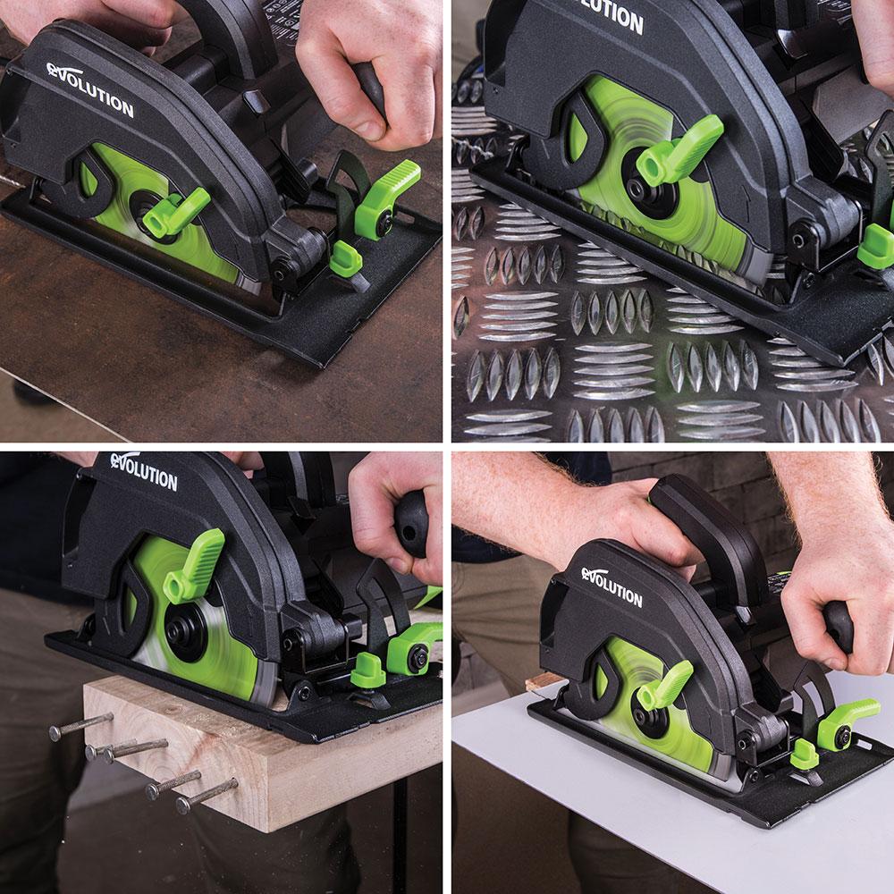 Piła tarczowa Evolution F165CCSL 165mm z wielomateriałową tarczą TCT