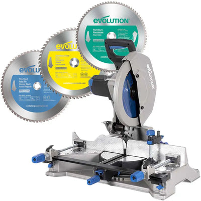 Pakiet przecinarka do metalu Evolution S355MCS 355 mm z 4 tarczą do cięcia metalu