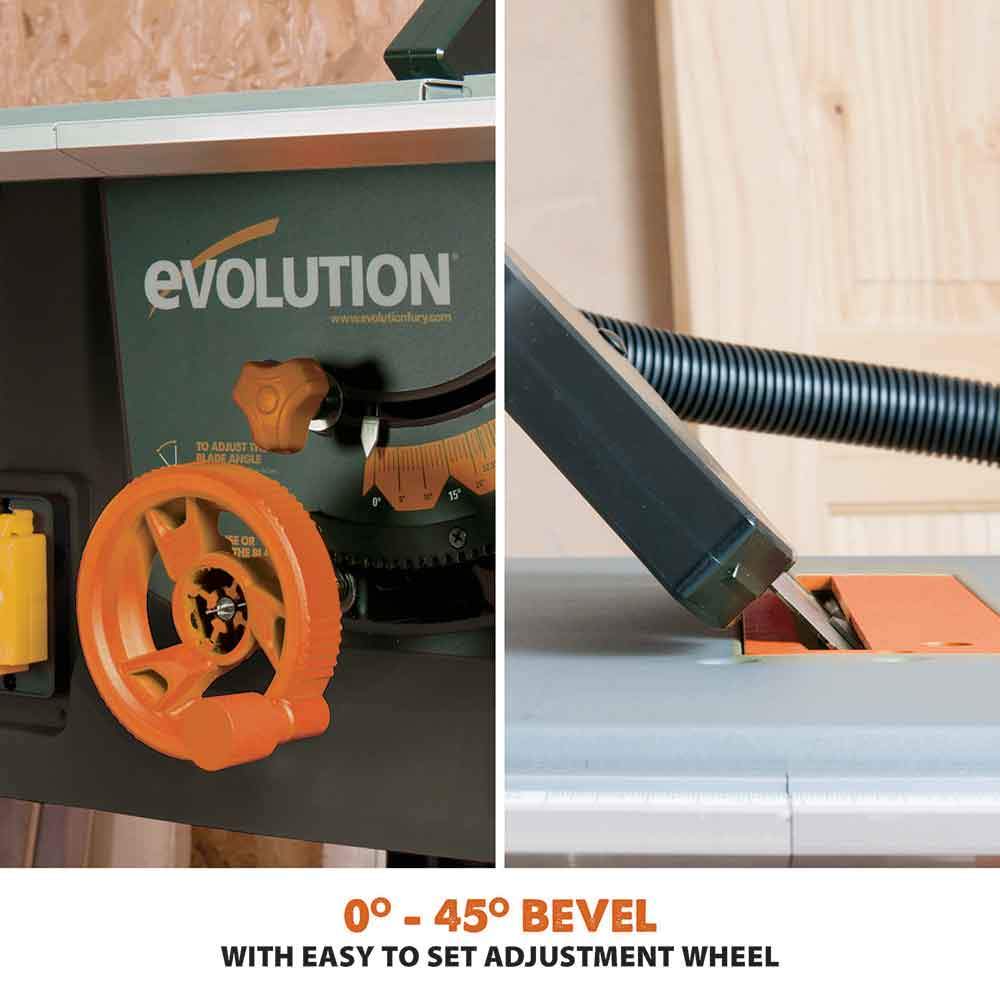 Piła Stołowa Evolution R255MTS 255 mm z tarczą do cięcia wielu materiałów, 1500W
