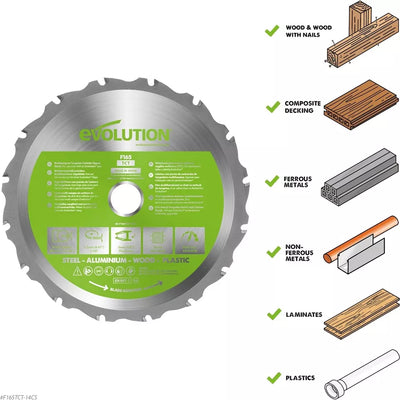 Tarcza wielomateriałowa Evolution 210 mm 20T