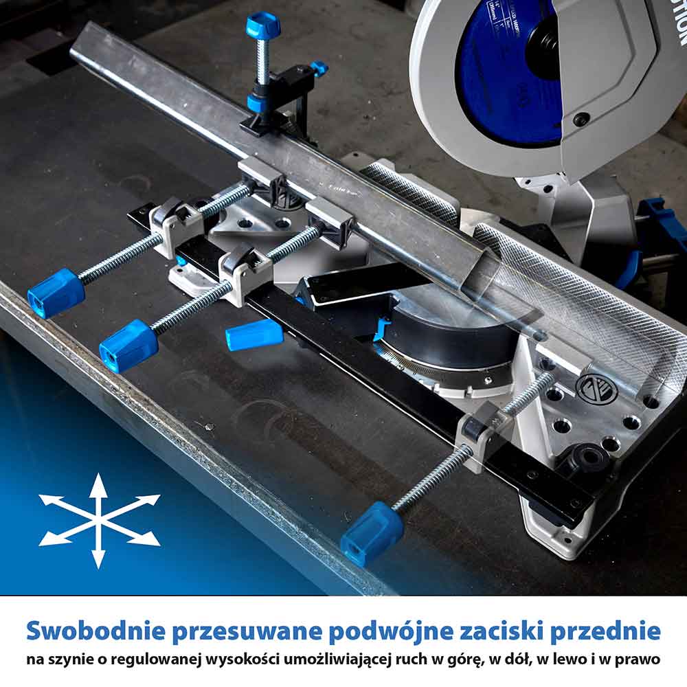 Przecinarka do metalu Evolution S355MCS 355 mm z tarczą do cięcia metalu