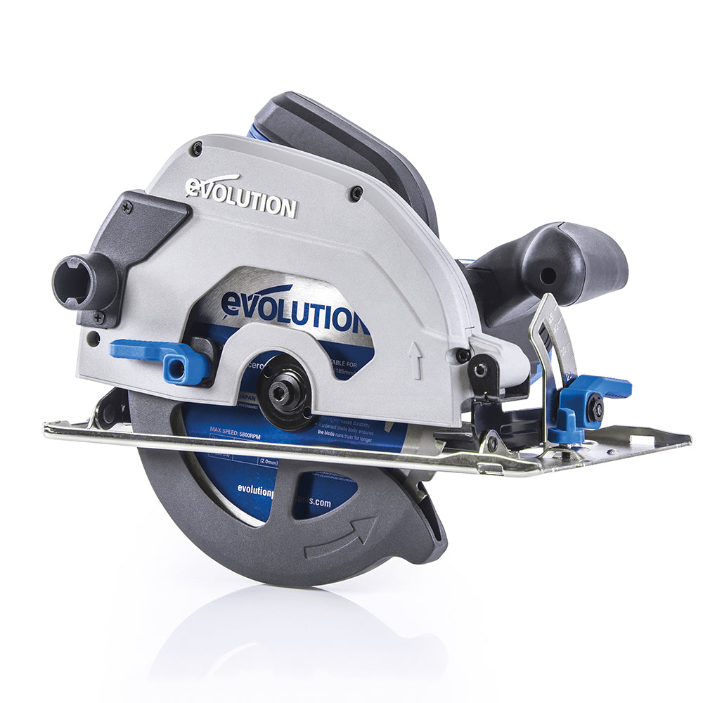 Piła tarczowa Evolution S185CCSL 185 mm z tarczą do cięcia metalu