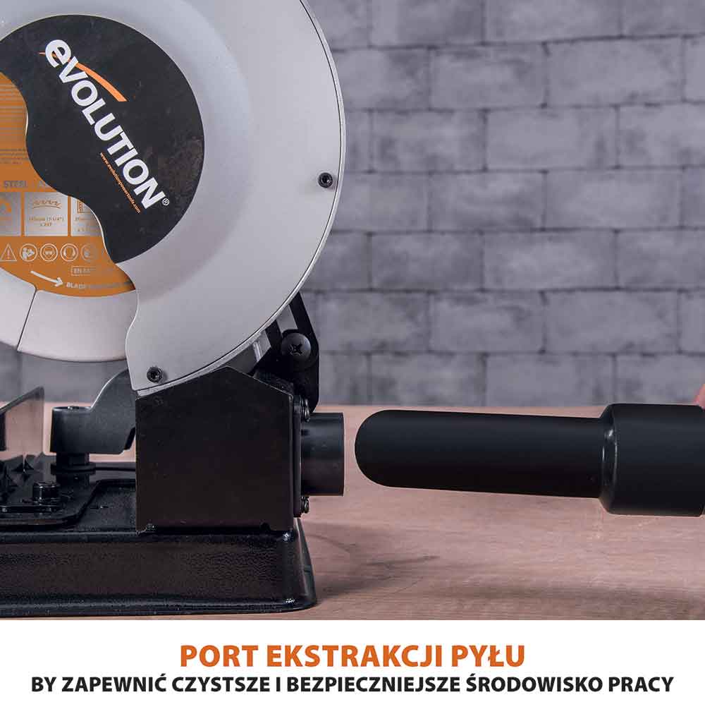Przecinarka do metalu Evolution RAGE4 185 mm z tarczą wielomateriałową