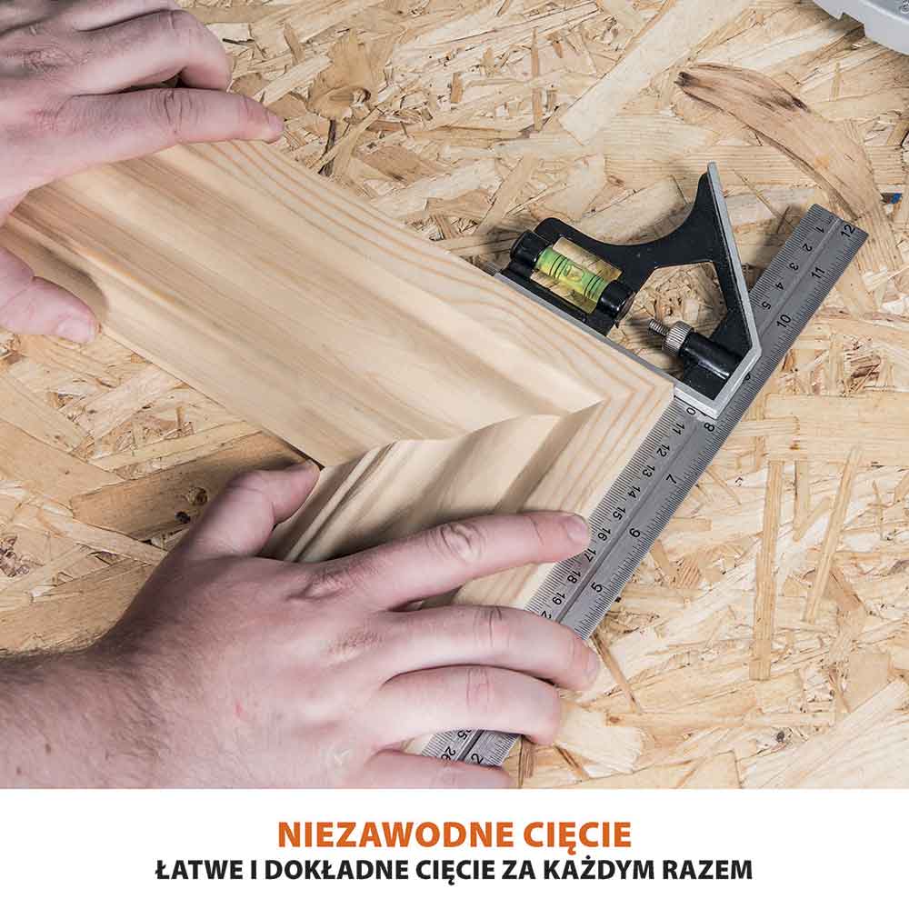 Piła ukośnica ukosowa Evolution R210CMS+ 210 mm z wielomateriałową tarczą TCT