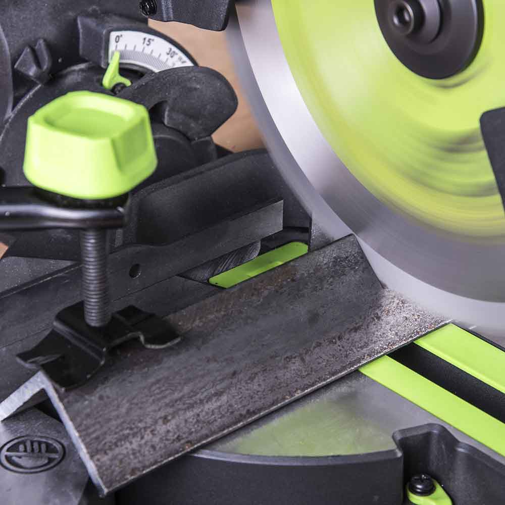 Piła ukośnica Evolution F255SMS 255 mm z wielomateriałową tarczą TCT + stojak