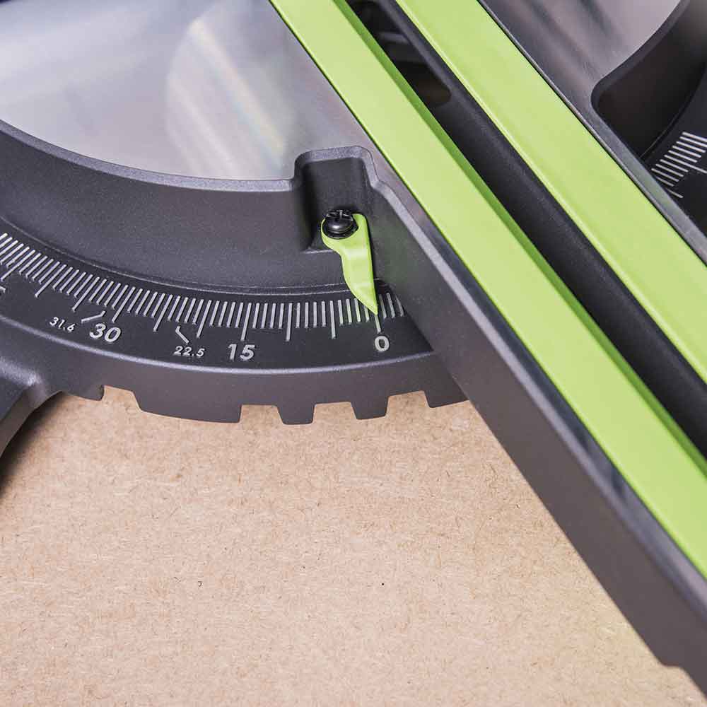 Piła ukośnica Evolution F255SMS 255 mm z wielomateriałową tarczą TCT + stojak